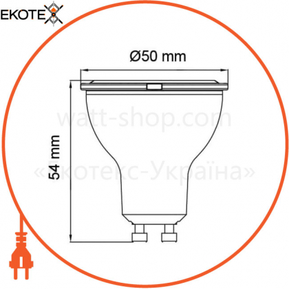 Cветодиодная лампа MR16 SMD LED  8W  4200K GU10 740Lm 175-250V/100