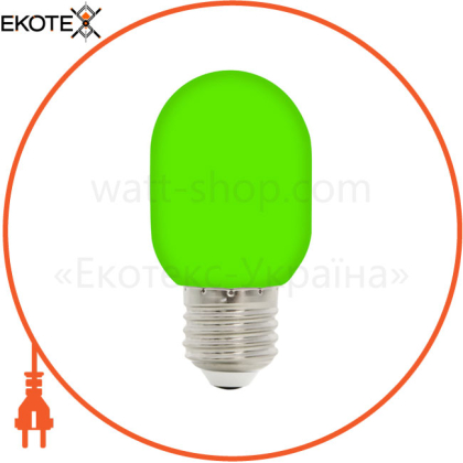 Лампа SMD LED 2W  E27 25Lm 220-240V зеленая/1/200