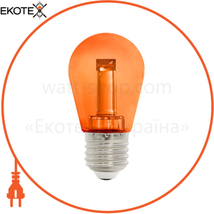 Лампа SMD LED 2W  E27 96Lm 220-240V orange/1/200