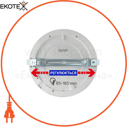 Світильник накладн./врізн. LED 18W 1530Lm з дат. руху 100-265V d-220*h23мм ЧОРНИЙ кругл./1/20