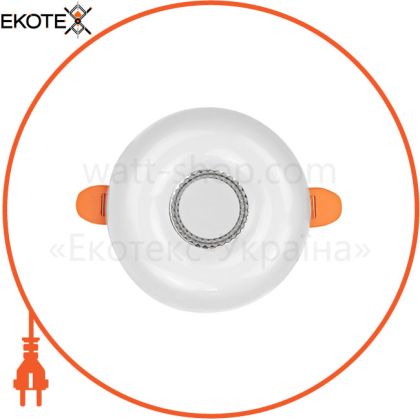 Світильник вбудований LED 6W 3000K-6500K 480Lm 165-260V d-100 мм білий кругл./1/100