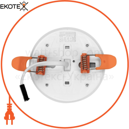 Світильник вбудований LED 6W 3000K-6500K 480Lm 165-260V d-100 мм білий кругл./1/100