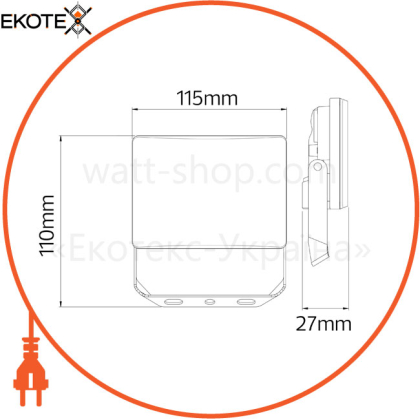 Прожектор PEGASUS-20 SMD LED 20W 6400K 2200Lm 170-265V IP65/1/30