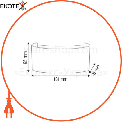 Светильник садово-парк. LED 6W 4200K 540Lm 85-265V IP65 настенный черный/20