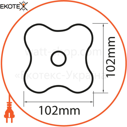 Ночник LED 1W 6400K 100Lm с сенсором 220-240V/1/100