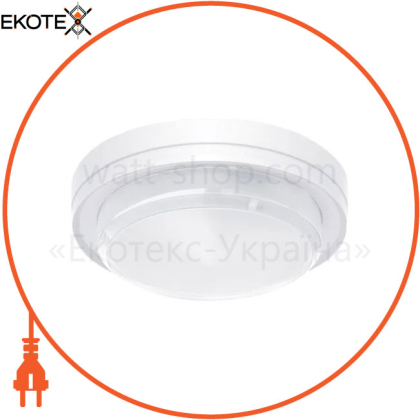 Світильник світлодіодний MAXUS MBH 10W 3CCT IP65 WH Circle