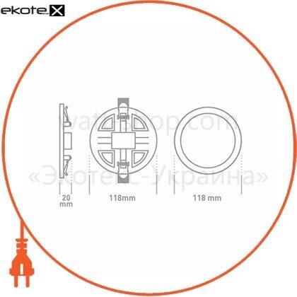 Global 1-GSP-01-0941-C светильник светодиодный global sp adjustable 9w, 4100k (circle)