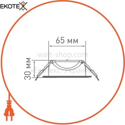 Maxus 1-SDL-006-01 светильник светодиодный sdl 8w 4100k