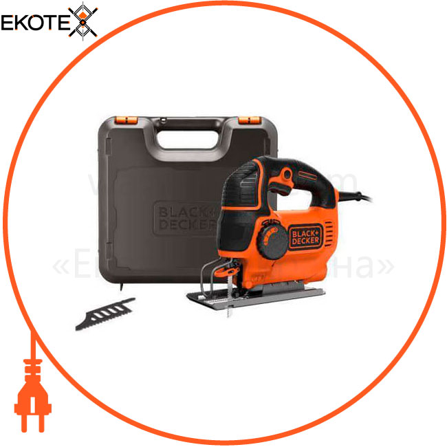 Пила лобзиковая сетевая BLACK+DECKER KS901PEK