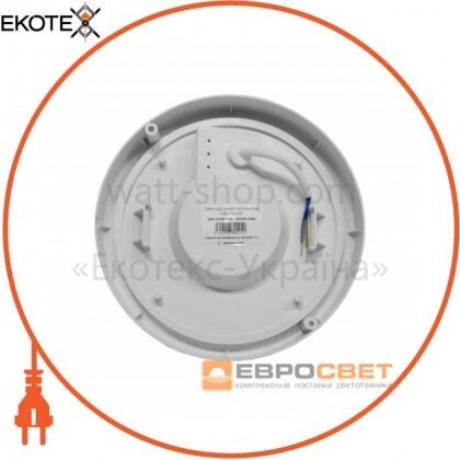 Евросвет 40672 світильник світлодіодний накладний евросвет 12вт коло cl-305 6400k ip65