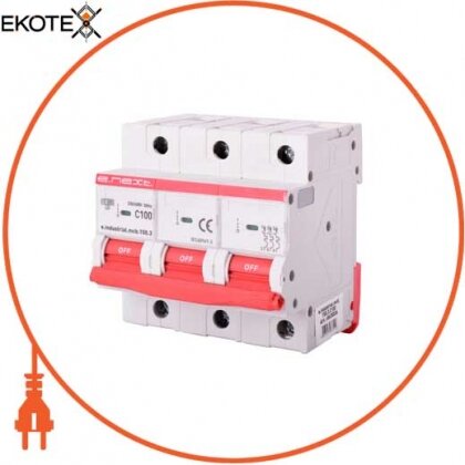 Enext i0630036 модульный автоматический выключатель e.industrial.mcb.150.3. c100, 3р, 100a, c, 15ка