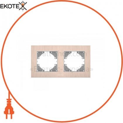 Videx 24918 videx binera рамка медный алюминий 2 поста горизонтальная (vf-bnfra2h-cp) (6/48)