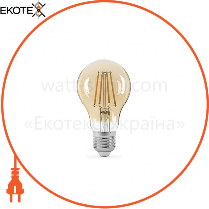 LED лампа TITANUM Filament A60 7W E27 2200K бронза