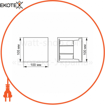 LED Світильник архітектурний AR04 IP54 VIDEX 6W 2700K