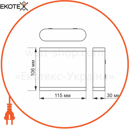 LED Светильник архитектурный AR06 IP54 VIDEX 6W 2700K белый