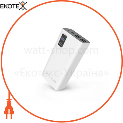 Повербанк TITANUM 728S 30000mAh 22.5W White