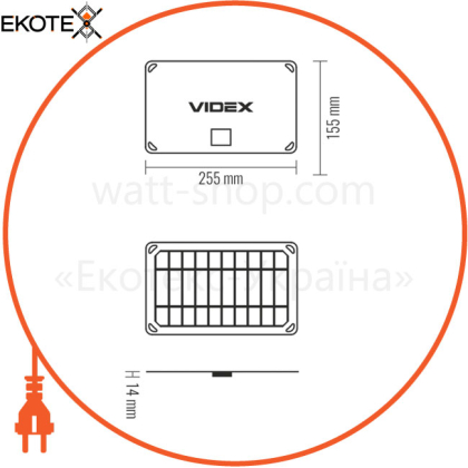 Портативний зарядний пристрій сонячна панель VIDEX VSO-F505U 5W