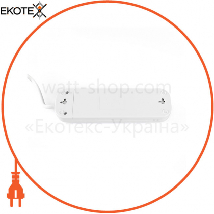 Удлинитель сетевой без заземления 4 гнезда 3м (2x1мм) белый TITANUM STANDARD