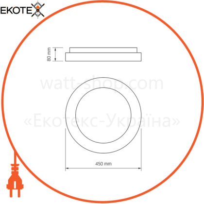 LED светильник VIDEX EDGE-RC-72W-WHITE (VLE-ERC-72W)