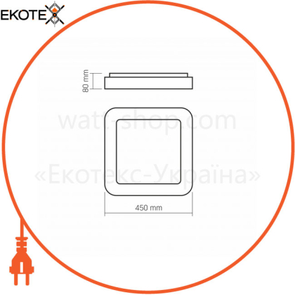 LED светильник VIDEX EDGE-SC-72W-WHITE (VLE-ESC-72W)