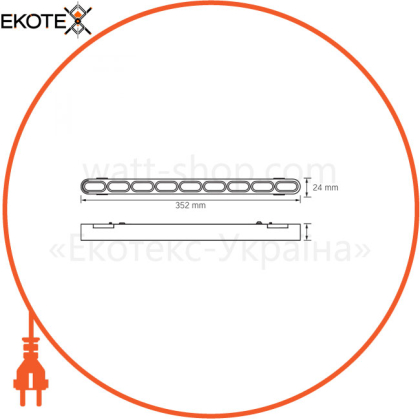 Светильник МАГНИТНЫЙ трековый VIDEX LD19B 18W 4000K 48V Black