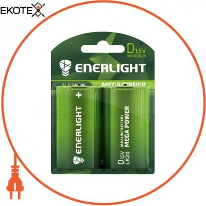 Enerlight 90200102 батарейка enerlight mega power d bli 2
