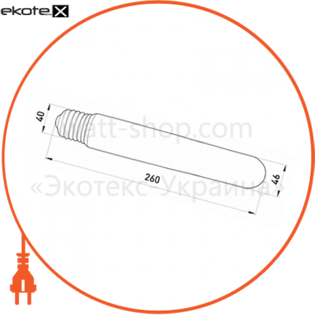 Enext l0150004 лампа метало-галогеновая e.lamp.mhl.e40.400, патрон e40, 400вт