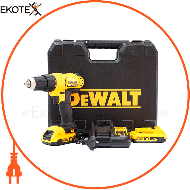 Дрель-шуруповерт аккумуляторная DeWALT DCD771D2