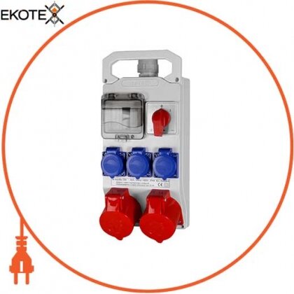 Enext 330 монтажный набор - окно 4-мод. 2x32a 3p+n+z .3x16a 2p+z