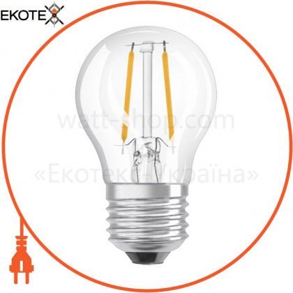 Лампа светодиодная LED CL P40 4W/840 230V FIL E27 10X1 OSRAM