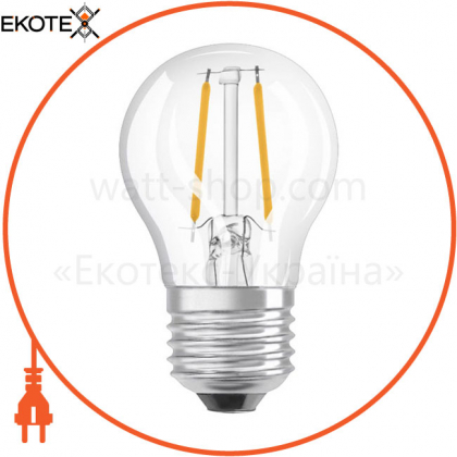 Лампа светодиодная LED CL P40 4W/827 230V FIL E27 6X1 OSRAM