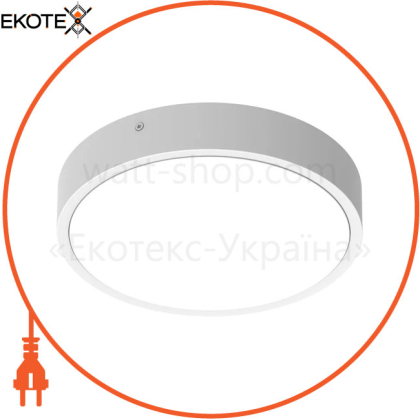 Светильник накладной BULKHEAD ROUND BLKH RD SEN 300 P 16W CPS WT