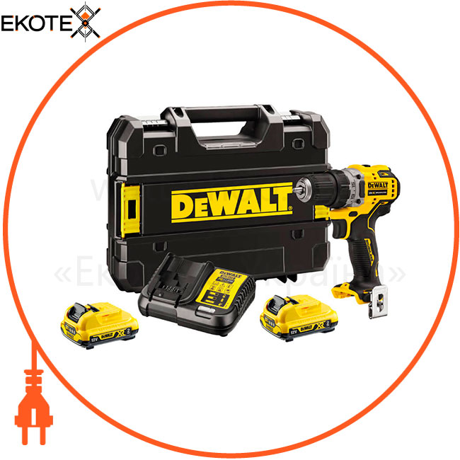 Дрель-шуруповерт аккумуляторная бесщёточная DeWALT DCD701D2