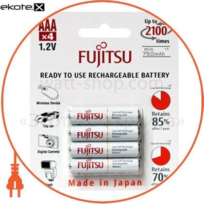 FUJITSU FDKB00004 аккумулятор fujitsu white ni-mh ааа/r03 4шт/уп blister