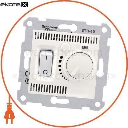 Schneider SDN6000123 sedna термостат комнатный без рамки, 10а кремовый