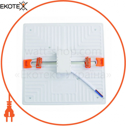 Світильник точковий врізний ЕВРОСВЕТ 36Вт квадрат LED-S-220-36 4200К без рамки