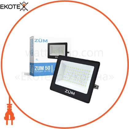 Прожектор светодиодный ZUM F02-50 6400K
