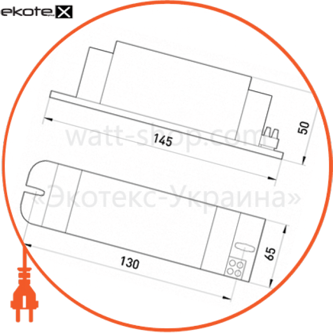 Enext l0440003 электромагнитный балласт e.ballast.hpl.mhl.250, для ртутных и металлогалогеновых ламп 250 вт