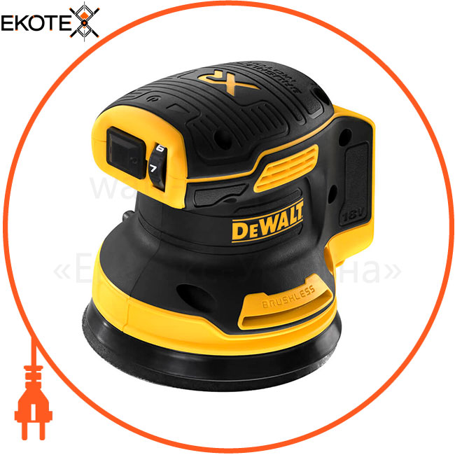 Шлифмашина эксцентриковая аккумуляторная бесщёточная DeWALT DCW210N