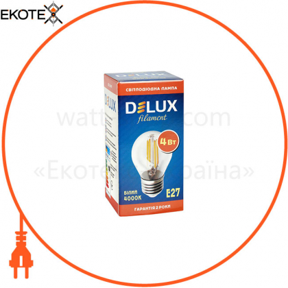 Лампа светодиодная DELUX BL50Р 4 Вт 4000K 220В E27  filament