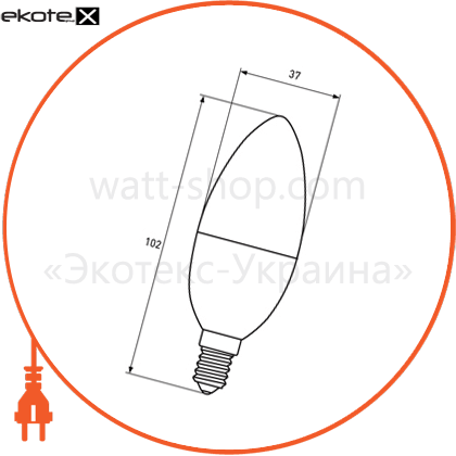 Eurolamp LED-CL-08144(P) eurolamp led лампа эко серия "p" cl 8w e14 4000k