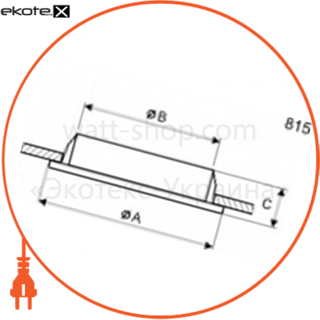 Electrum B-HS-0811 светильник точ. неповоротный el 3109 никель b-hs-0811