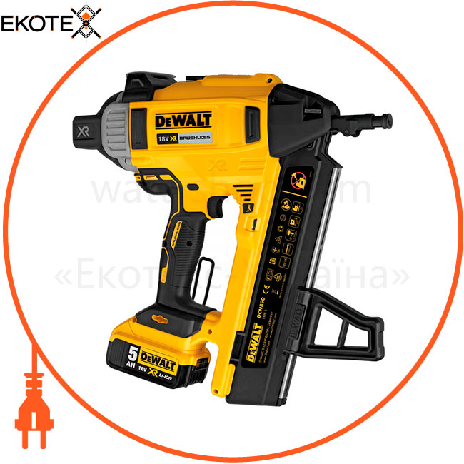 Пистолет гвоздезабивной аккумуляторный бесщёточный DeWALT DCN890P2