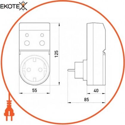 Enext i0310024 реле защитного отключения розеточное e.control.d01