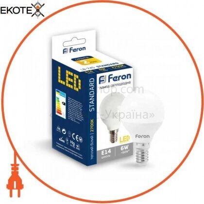 Feron 25671 светодиодная лампа feron lb-745 6w e14 2700k