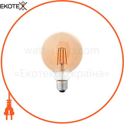 Лампа светодиодная DELUX G95 6 Вт 2700K 220В E27  filament