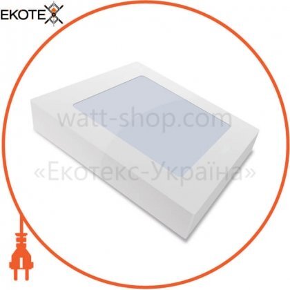 Sokol 89045 светильник накладной квадратный sokol led-panel 18w 220х220мм aluminium 1440lm 4100k ip20