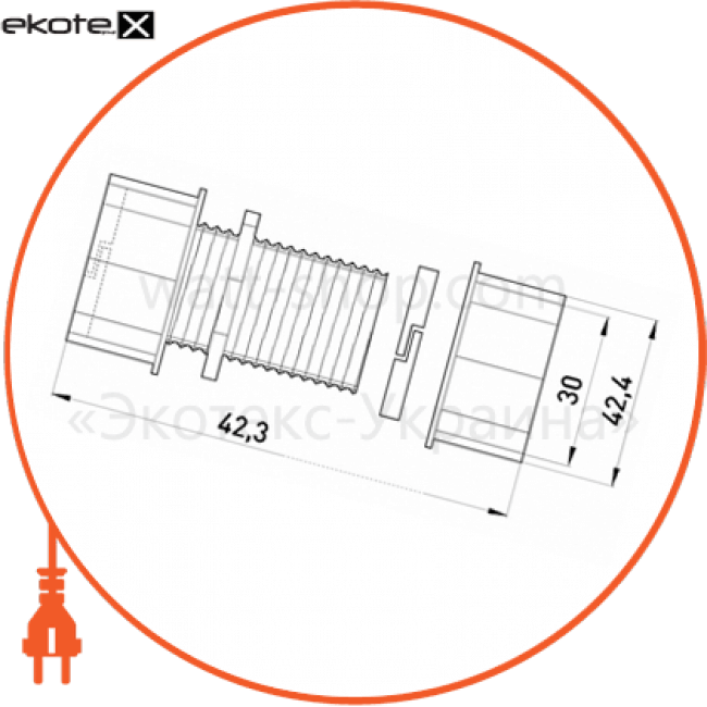 Enext i0430003 труба металлическая e.industrial.pipe.thread.1/2 с резьбой , 3.05 м