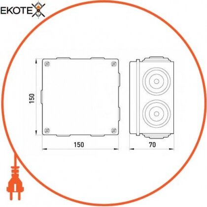 Enext p016004 распределительная коробка e.db.pro.150.150.70