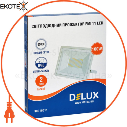 Светодиодный прожектор DELUX FMI 11 LED 100Вт 6500K IP65 белый